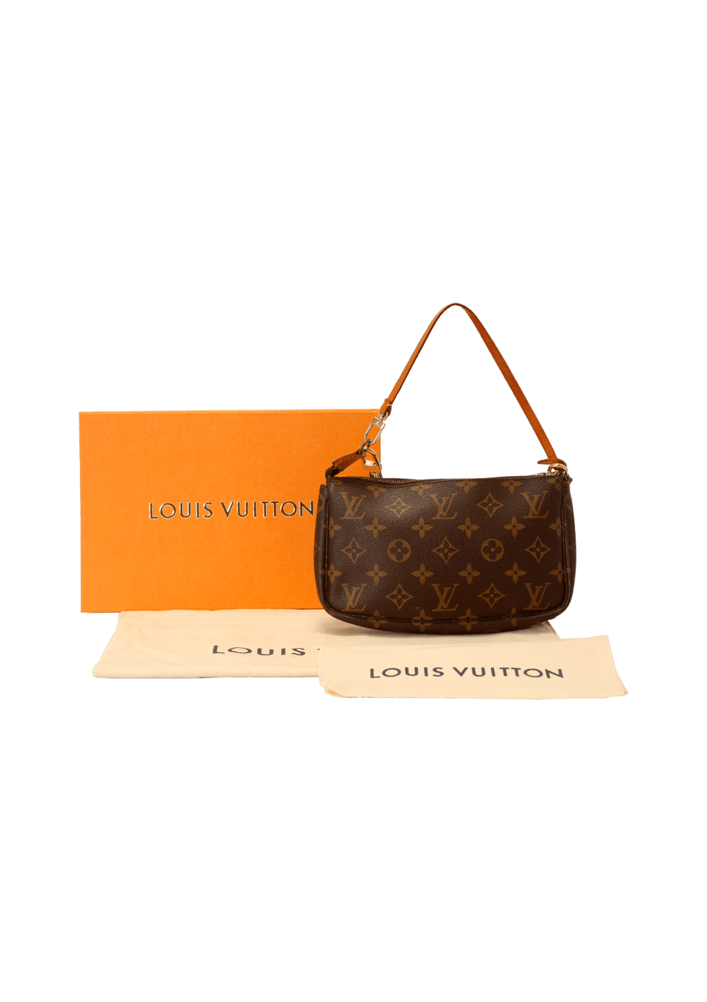 LOUIS VUITTON Monogram Pochette with Longer Strap SL0051