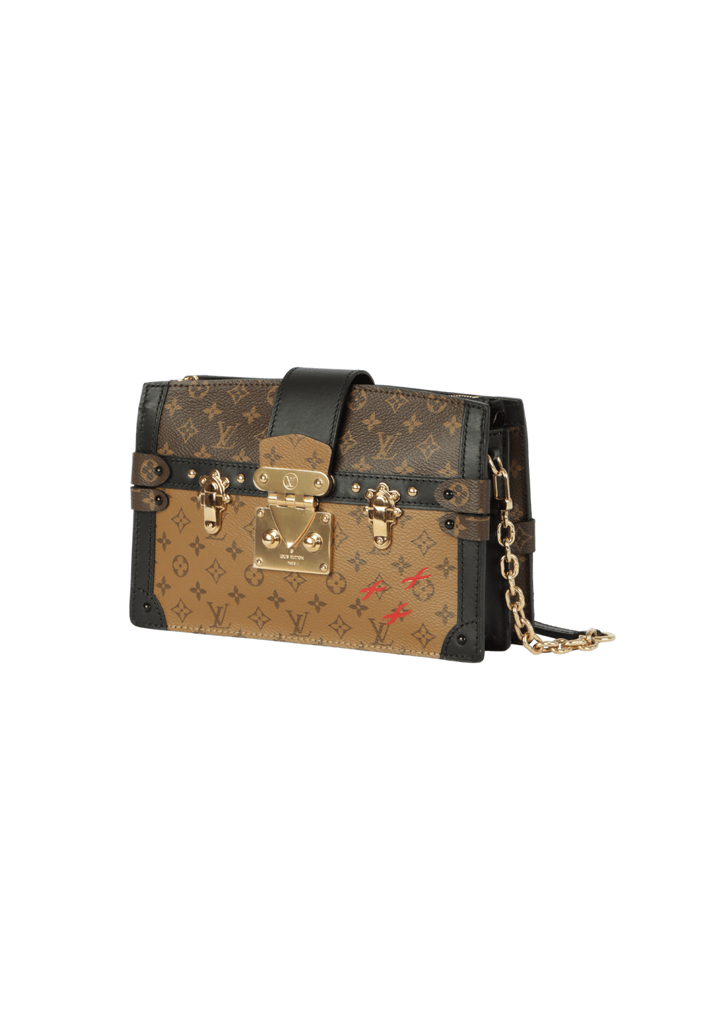 Louis Vuitton Reverse Monogram Trunk Clutch