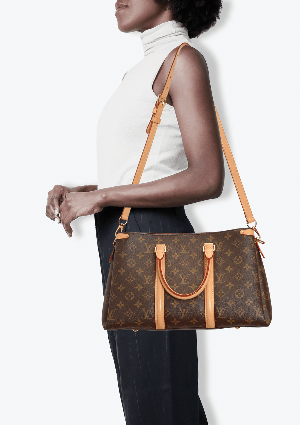 Louis Vuitton 2021 Monogram Soufflot MM - Brown Shoulder Bags