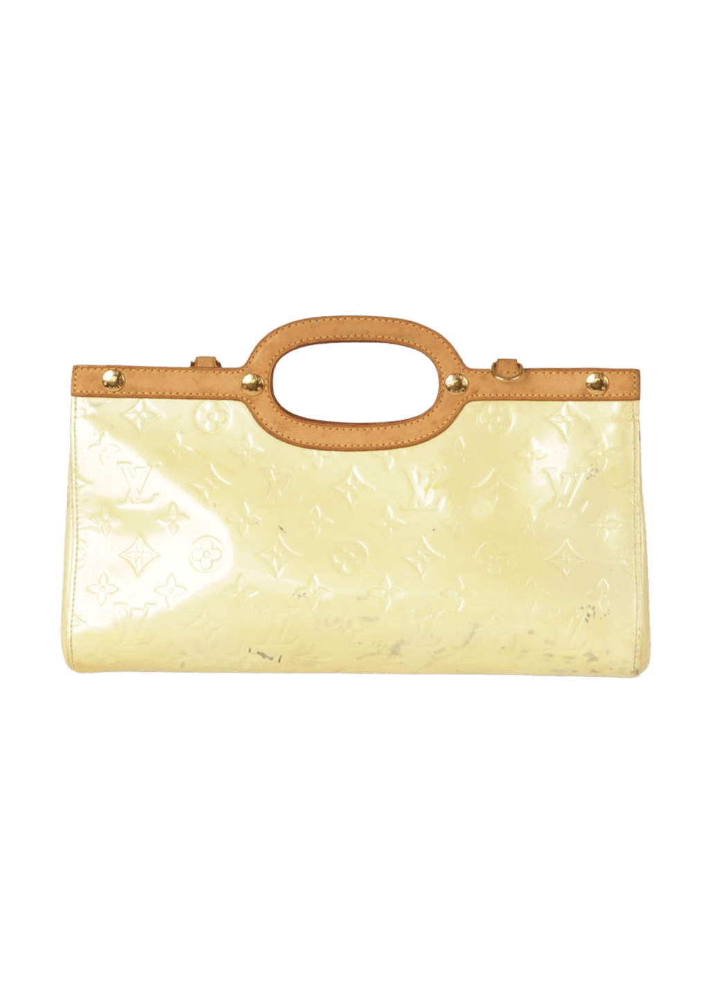 Louis Vuitton Vernis Leather Monogram Roxbury Drive Bag Ivory