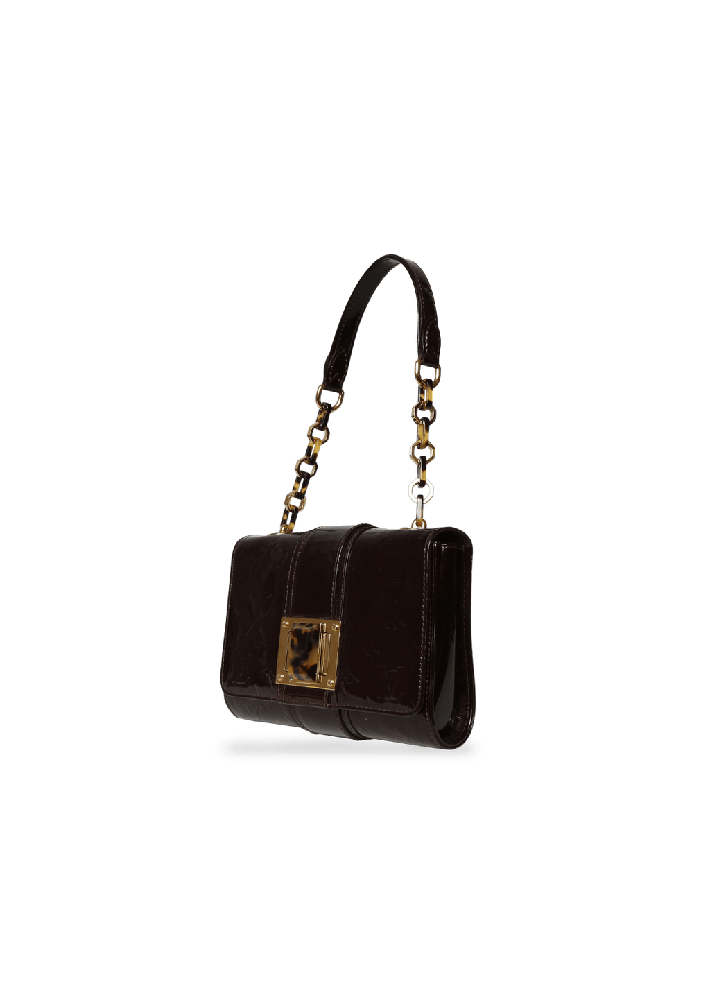 Louis Vuitton Amarante Monogram Vernis Vermont Avenue Clutch Dark