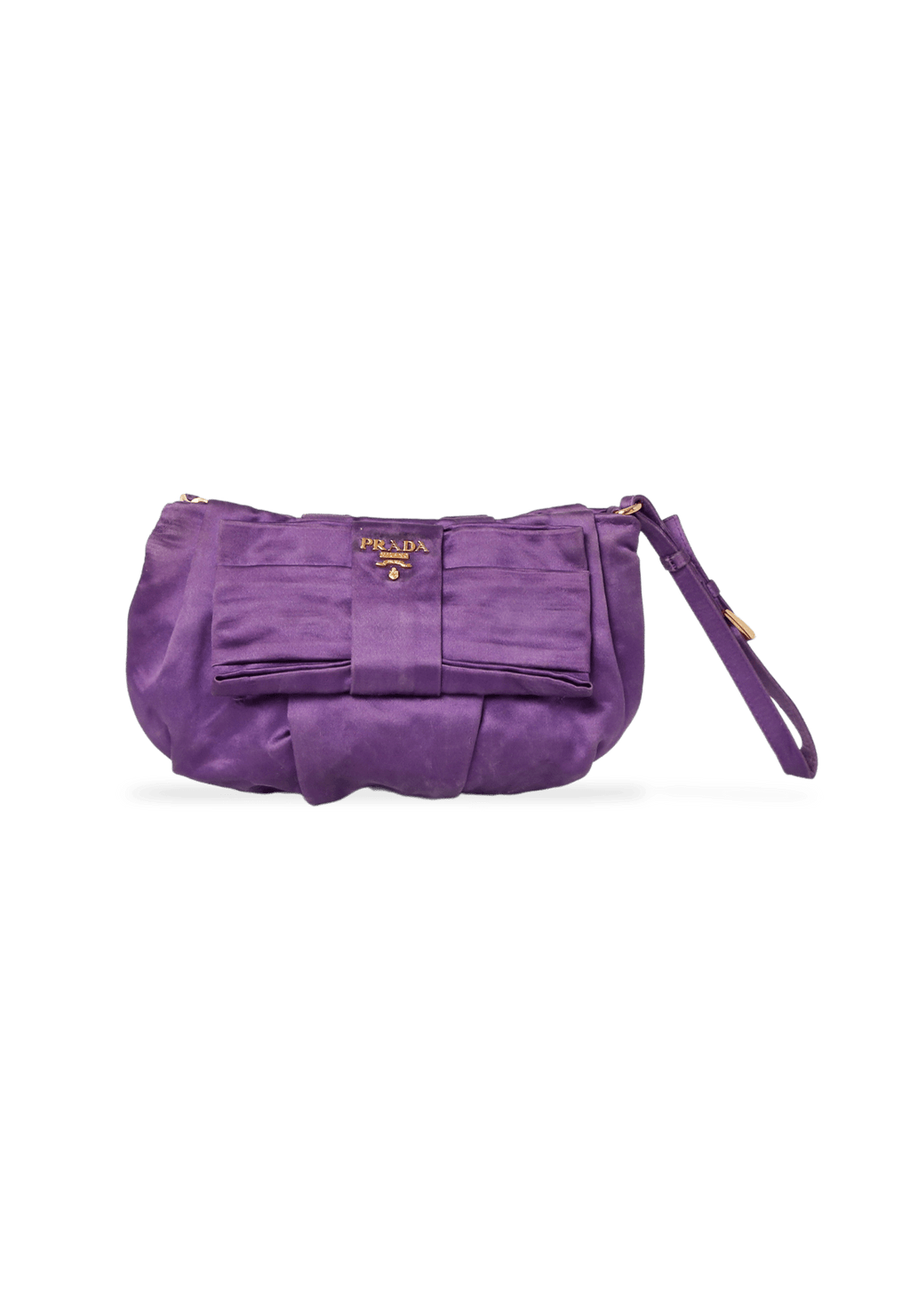 BOLSA PRADA TESSUTO NYLON BOW WRISTLET ROXO – Gringa