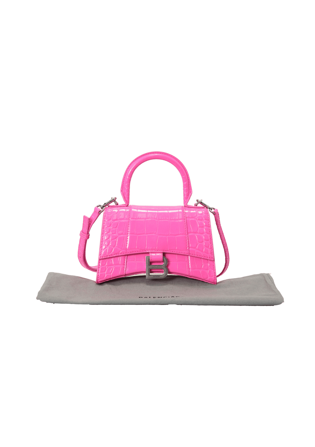 Buy Balenciaga XS Hourglass Top Handle Bag 'Neon Pink' - 592833 2UD6Y 5608