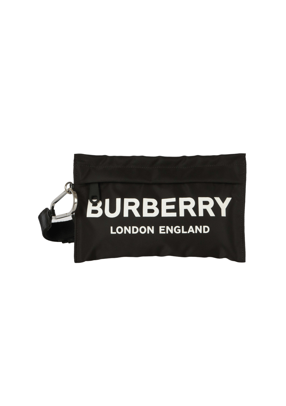 PEBBLE NYLON LOGO CLUTCH BAG