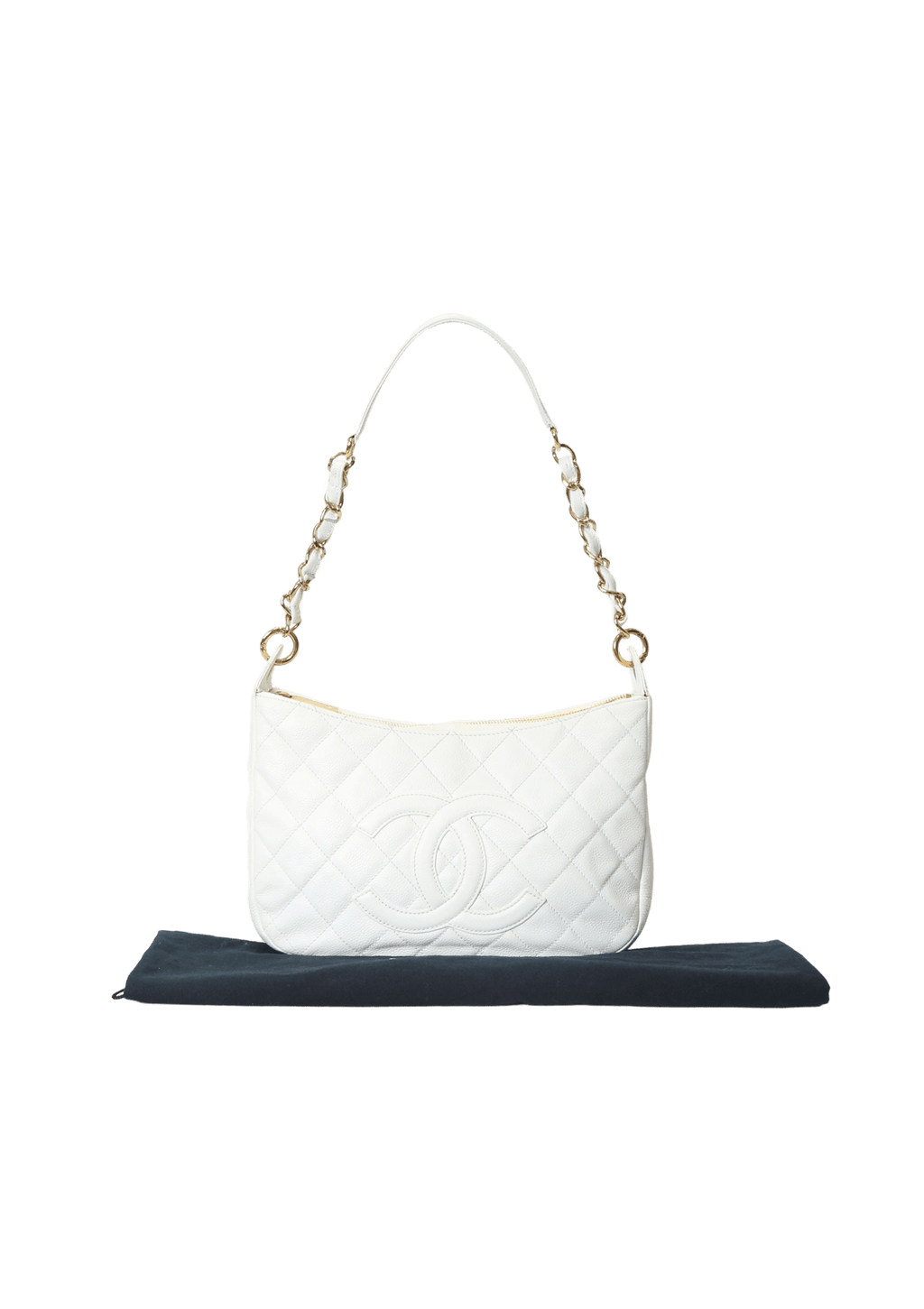 Bolsa Chanel Quilted Timeless CC Bag Branco Original Gringa