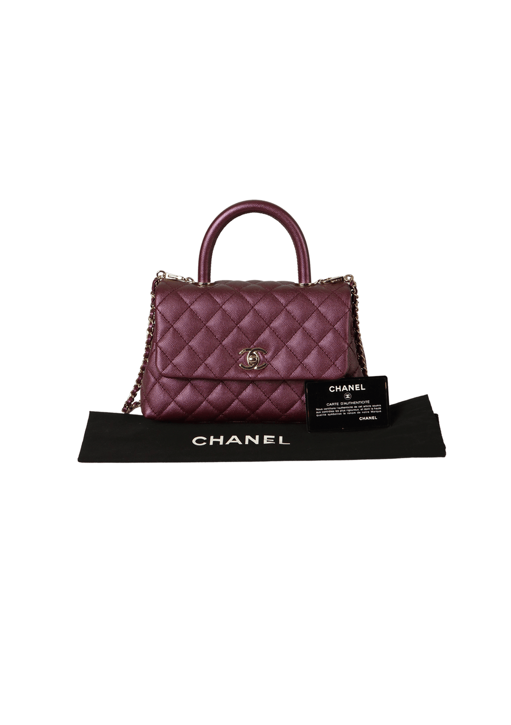 Red chanel coco handle Clearance