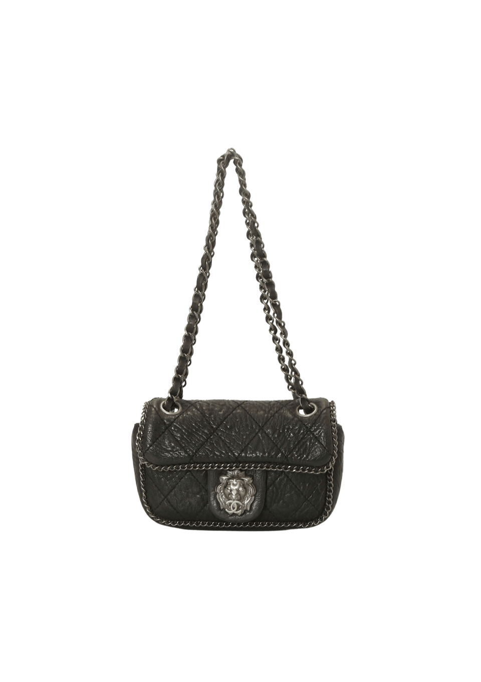 SMALL LEO LION CHAIN FLAP BAG