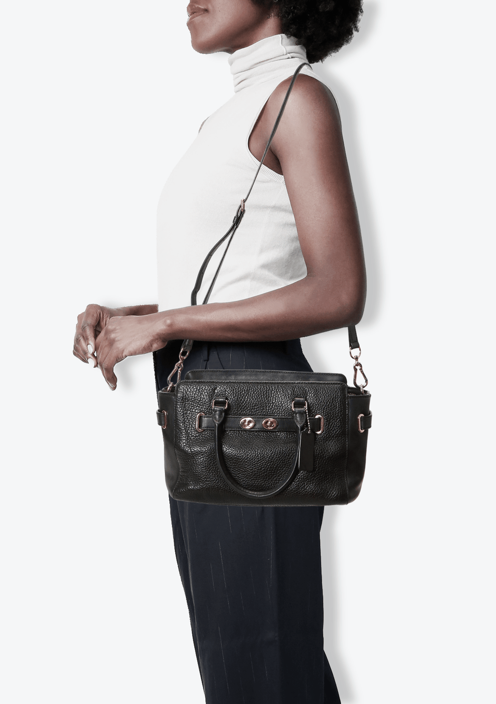 Bolsa Coach Blake Carryall Bag Preto Original Gringa