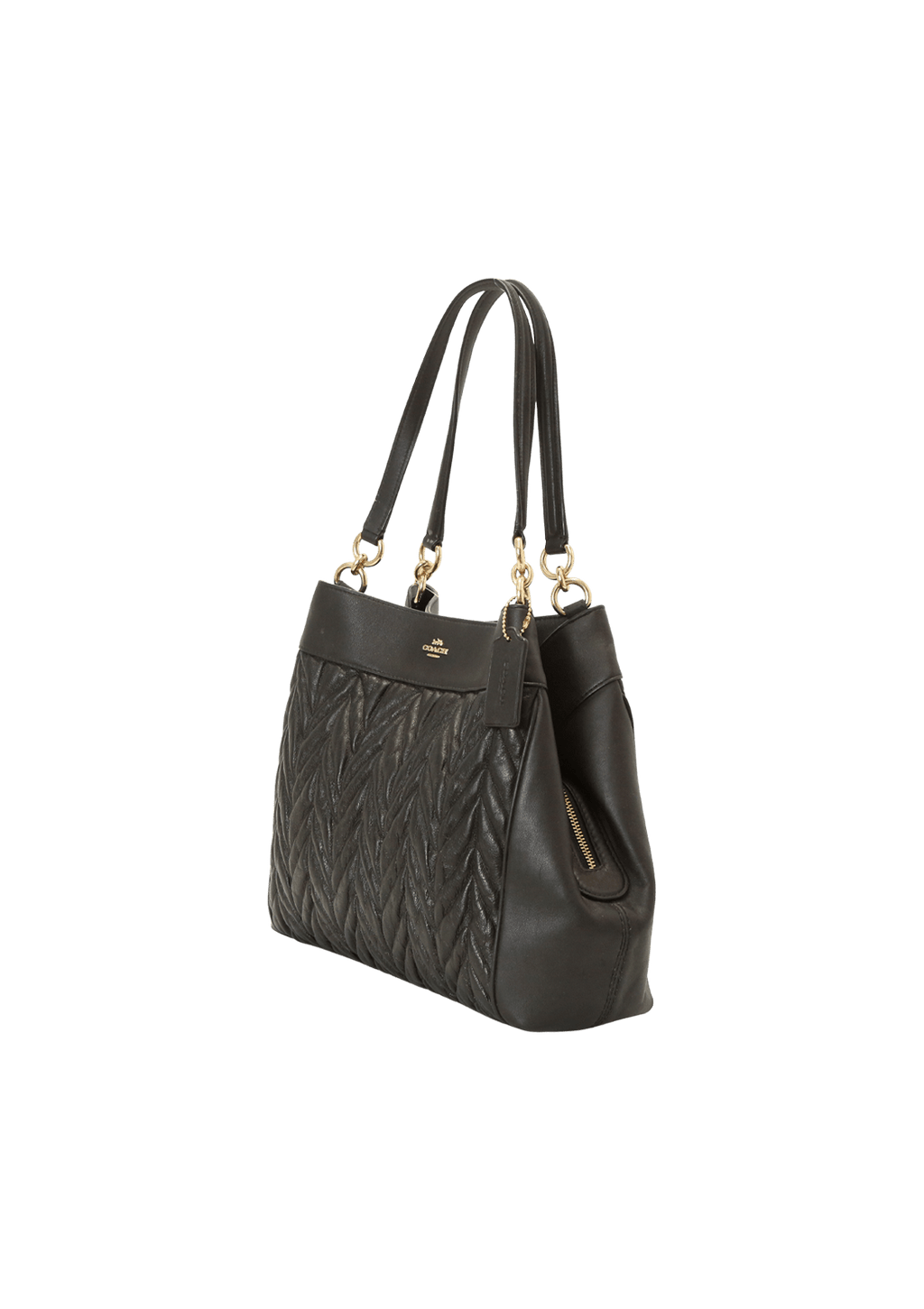 Bolsa Coach Leather Lexy Hobo Preta Original Gringa