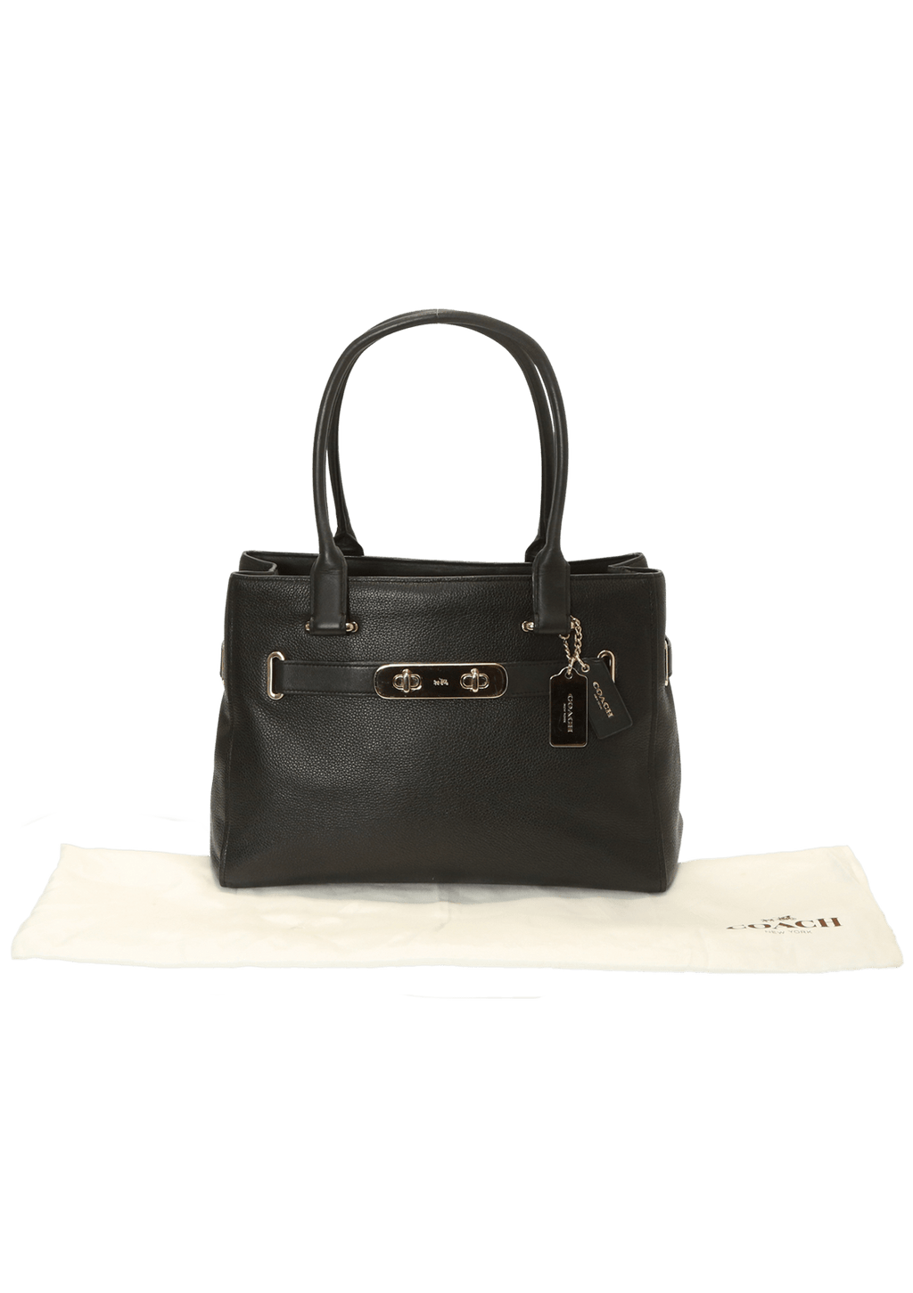 Bolsa Coach Swagger Bag Preta Original Gringa