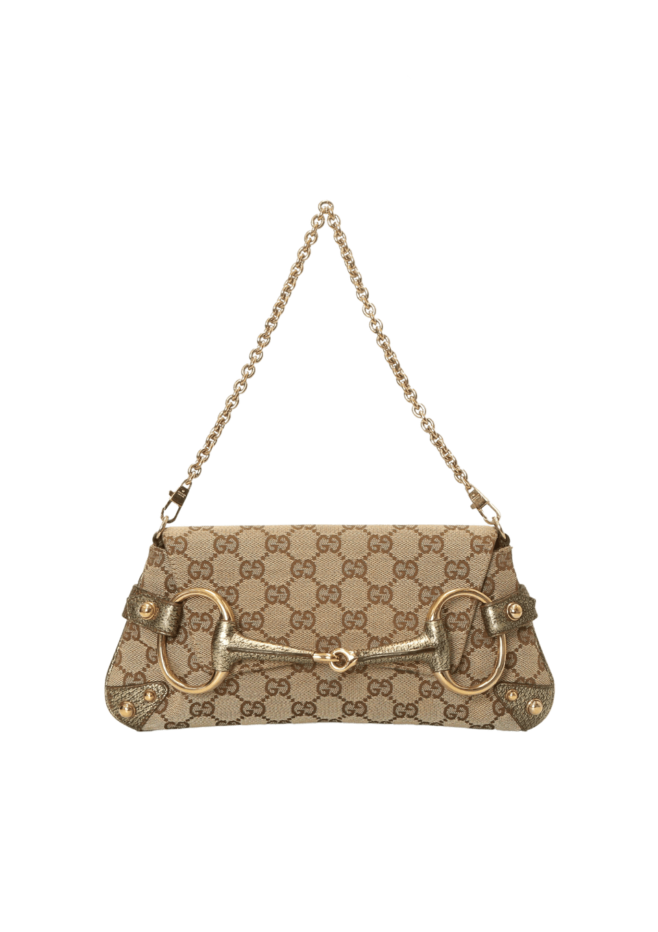 GG CANVAS HORSEBIT CHAIN CLUTCH