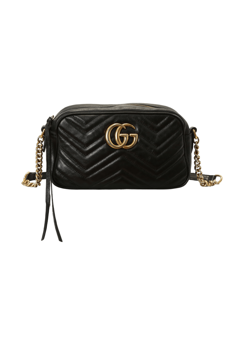 Bolsa com Alça Gucci Marmont GG Preta Original - BHSS4