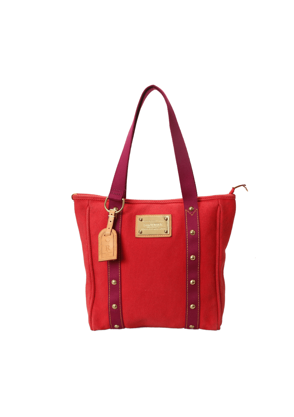 Bolsa Louis Vuitton Antigua Cabas MM Vermelho Original – Gringa