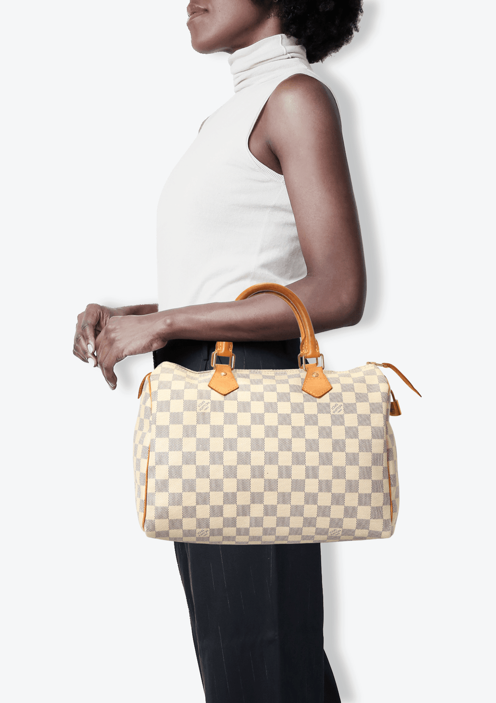 Bolsa Louis Vuitton Speedy 30 Damier Azur Original - RBL1