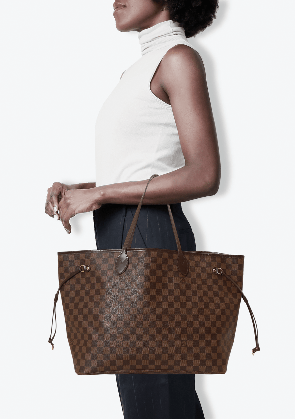 Bolsa Louis Vuitton Original Neverfull GM Damier Ebene Feminino