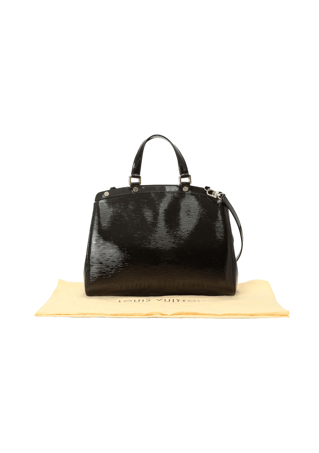 LOUIS VUITTON Black Electric Epi Leather Brea MM Bag