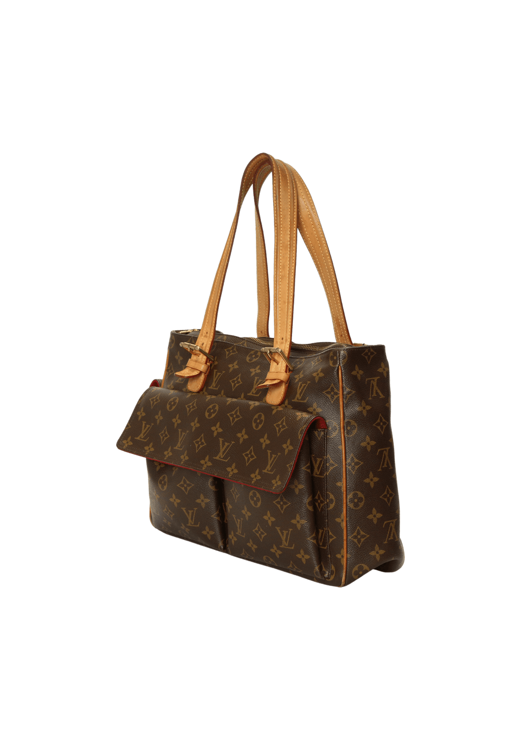 Authentic Louis Vuitton Multiple Cite M51162 Monogram Canvas Shoulder  Handbag LV
