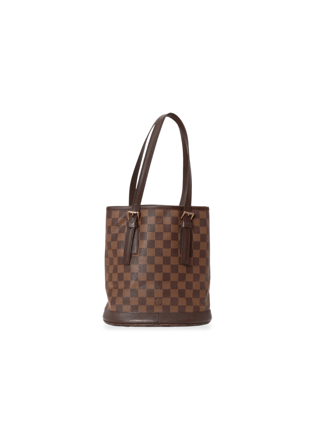 LOUIS VUITTON Damier Ebene Marais Bucket Shoulder Bag Pouch LV