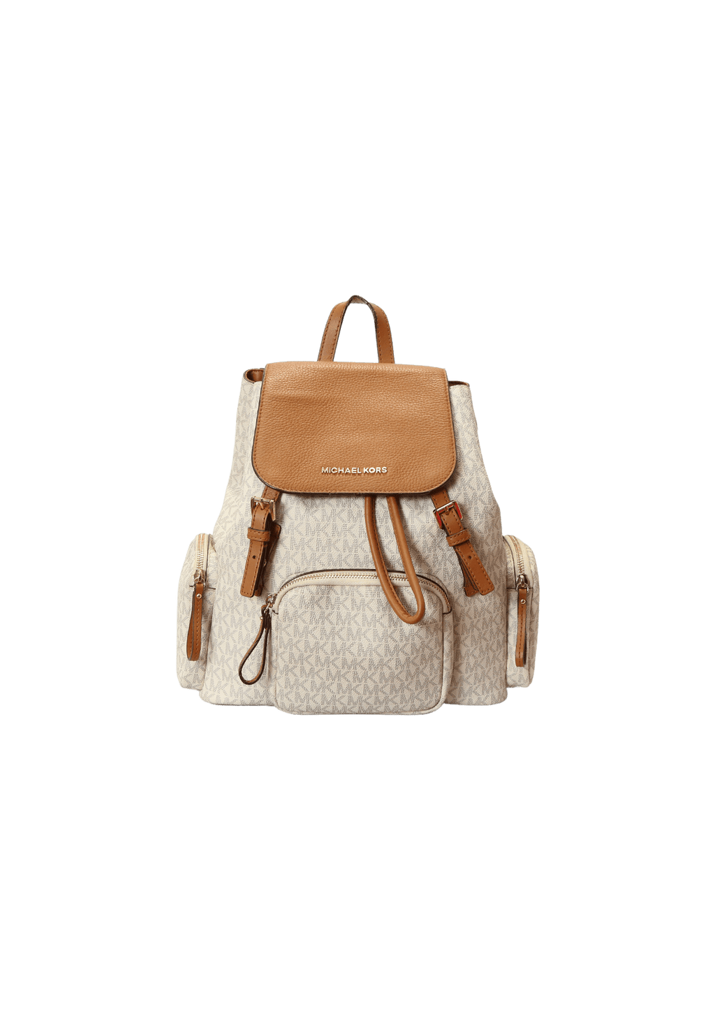 Bolsa Michael Kors Large Abbey Cargo Backpack Bege Original Gringa