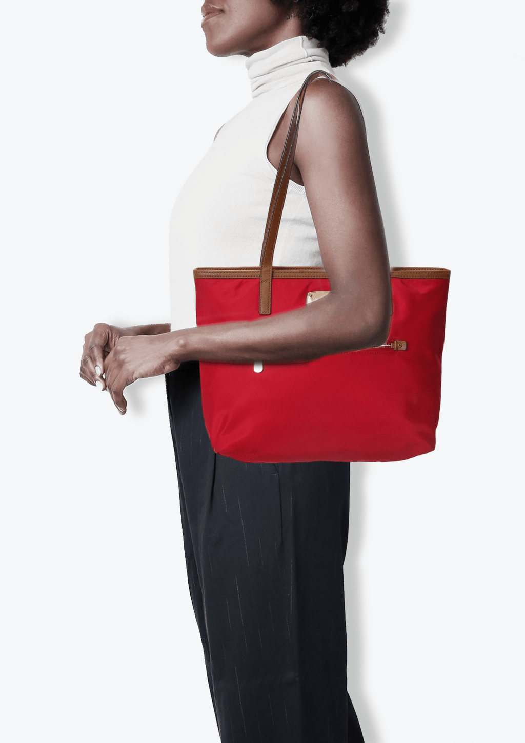 Bolsa Michael Kors Montauk MD Bag Vermelha Original Gringa