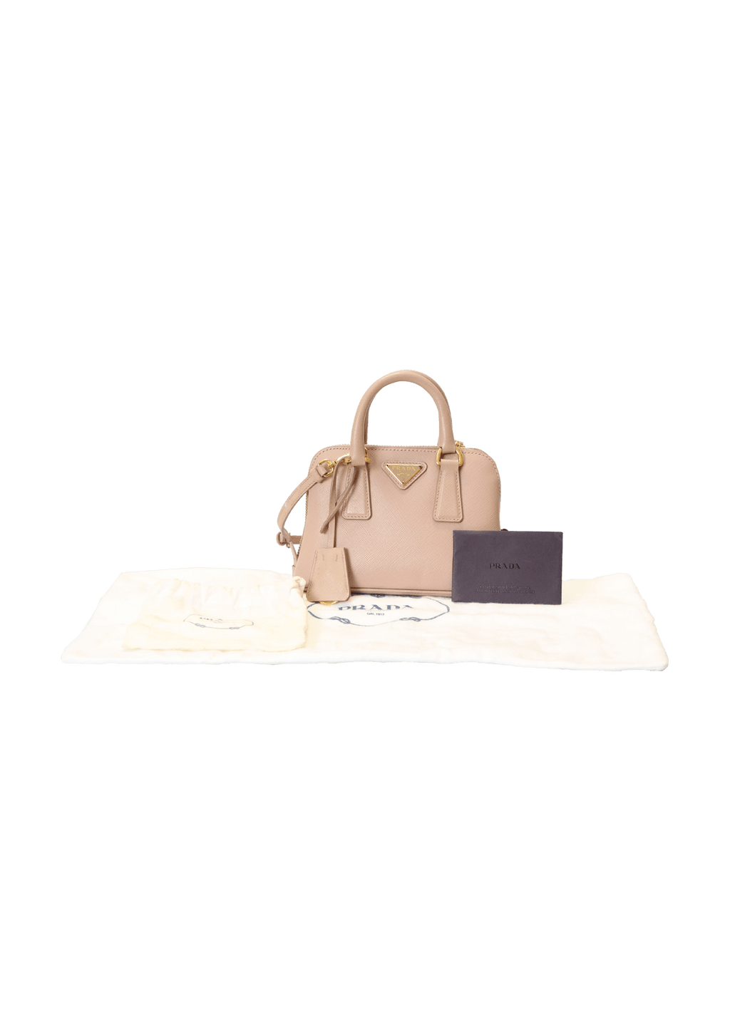 Prada Promenade Mini Saffiano Leather Shoulder Bag - DDH