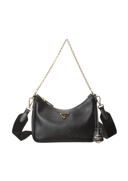 Prada Hand Shoulder Bag Purse Dark Green Leather Vitello Daino 129