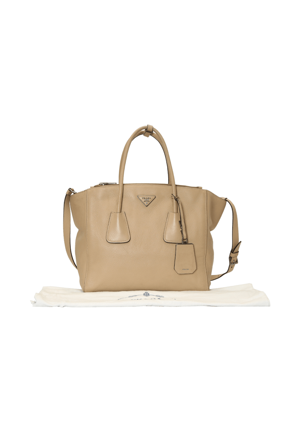 BOLSA PRADA PATTINA GLACE CALF FLAP CHAIN BAG PRETO ORIGINAL – Gringa