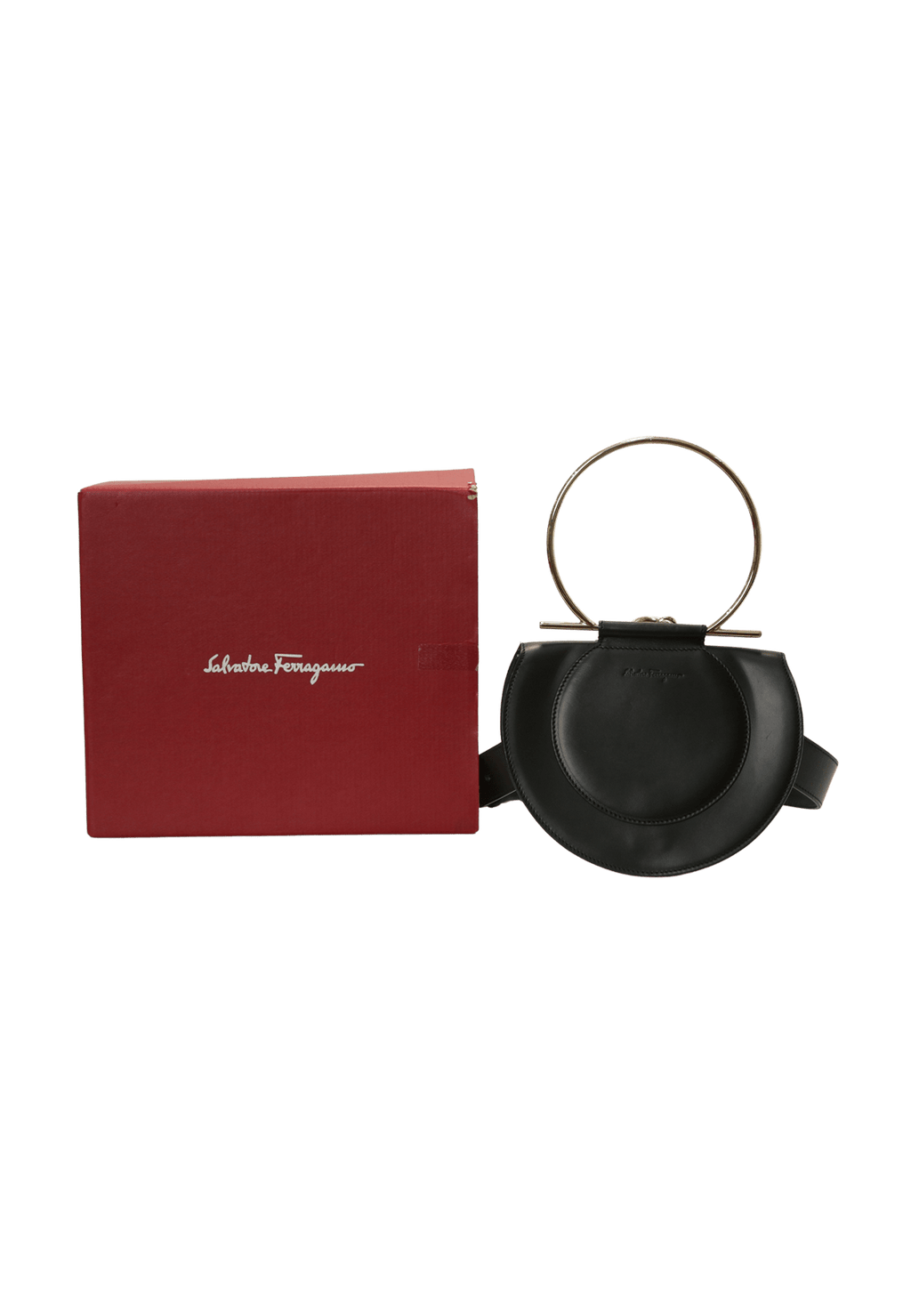 Bolsa Salvatore Ferragamo Daphne Bag Preta Original Gringa