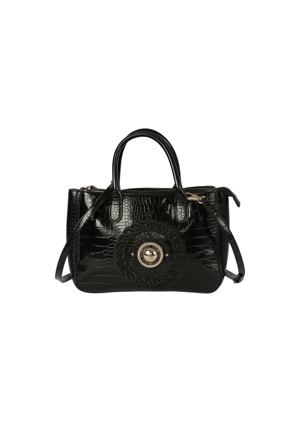 PATENT LEATHER SATCHEL BAG
