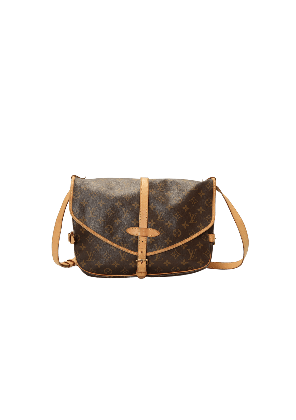 Bolso de hombro Saumur 30 con monograma Louis Vuitton de color Marrón