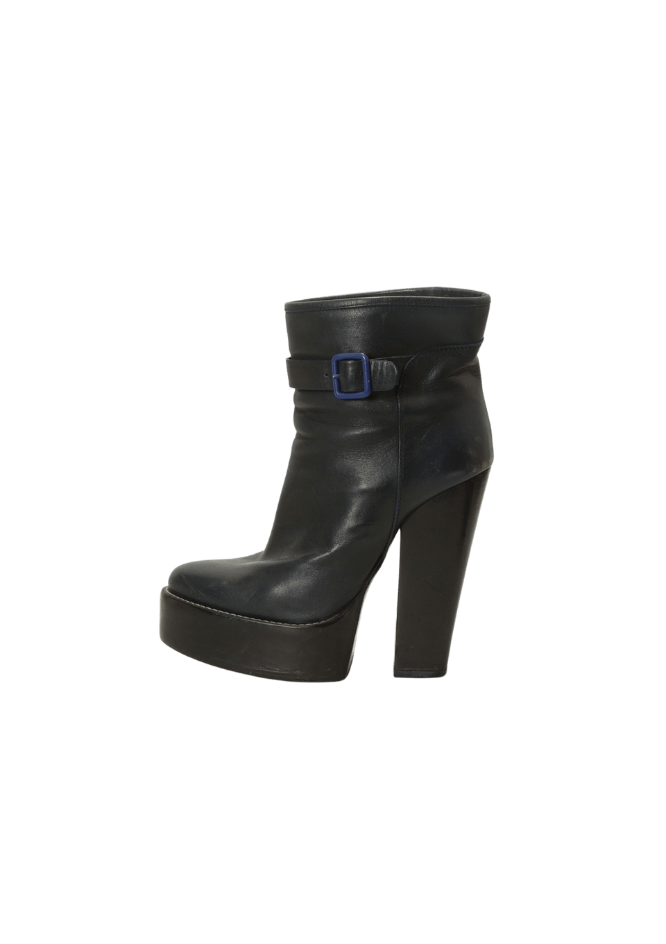 LEATHER BUCKLE BOOTS 37