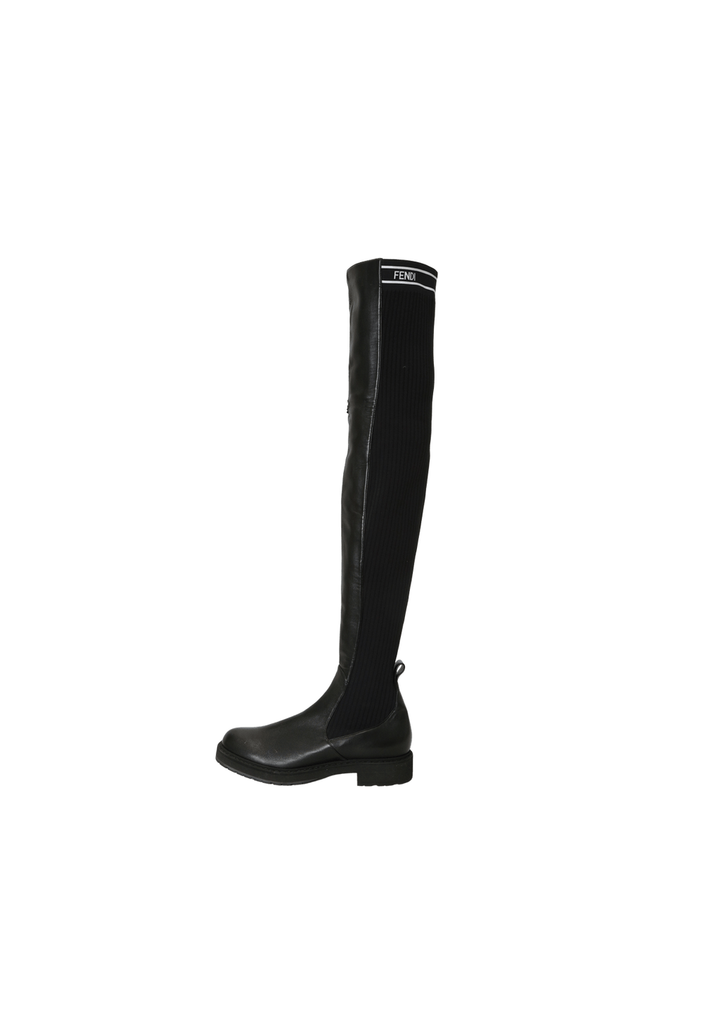 Fendi knee high hot sale sock boots