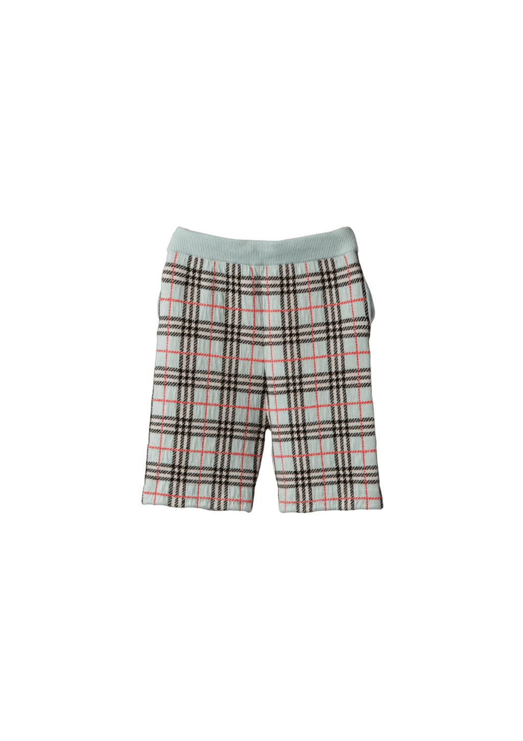 Burberry Kids Check Wool Jacquard Shorts 14Y Azul Original – Gringa