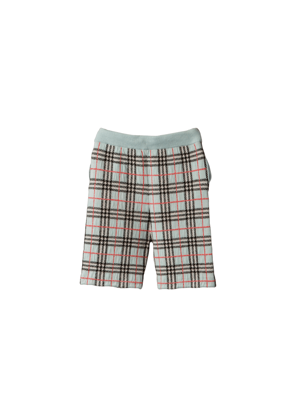 Burberry Kids Check Wool Jacquard Shorts 14Y Azul Original Gringa