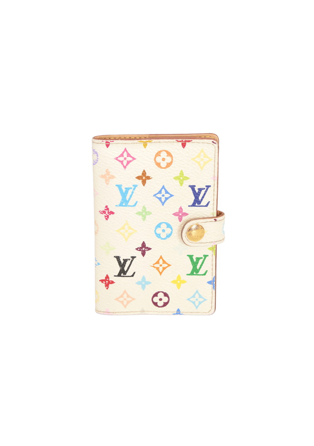 Louis Vuitton White Multicolor Monogram Card Holder Wallet For