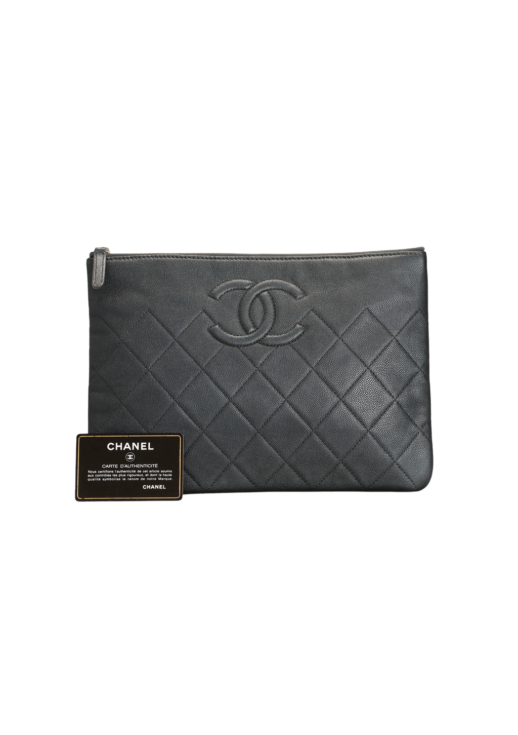 CASE CHANEL DIAMOND CC O CASE CINZA ORIGINAL Gringa