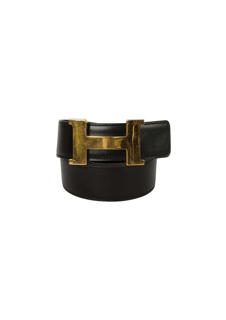 REVERSIBLE BOX H BUCKLE BELT 90