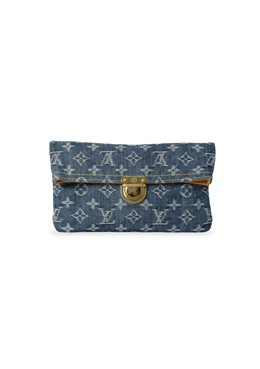 Vintage Louis Vuitton Denim Plat Pochette