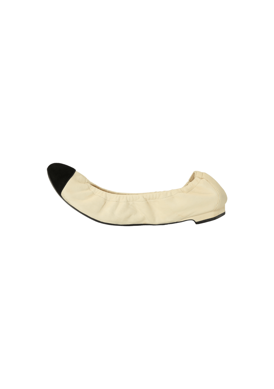 CAP-TOE ELASTIC BALLET FLATS 38