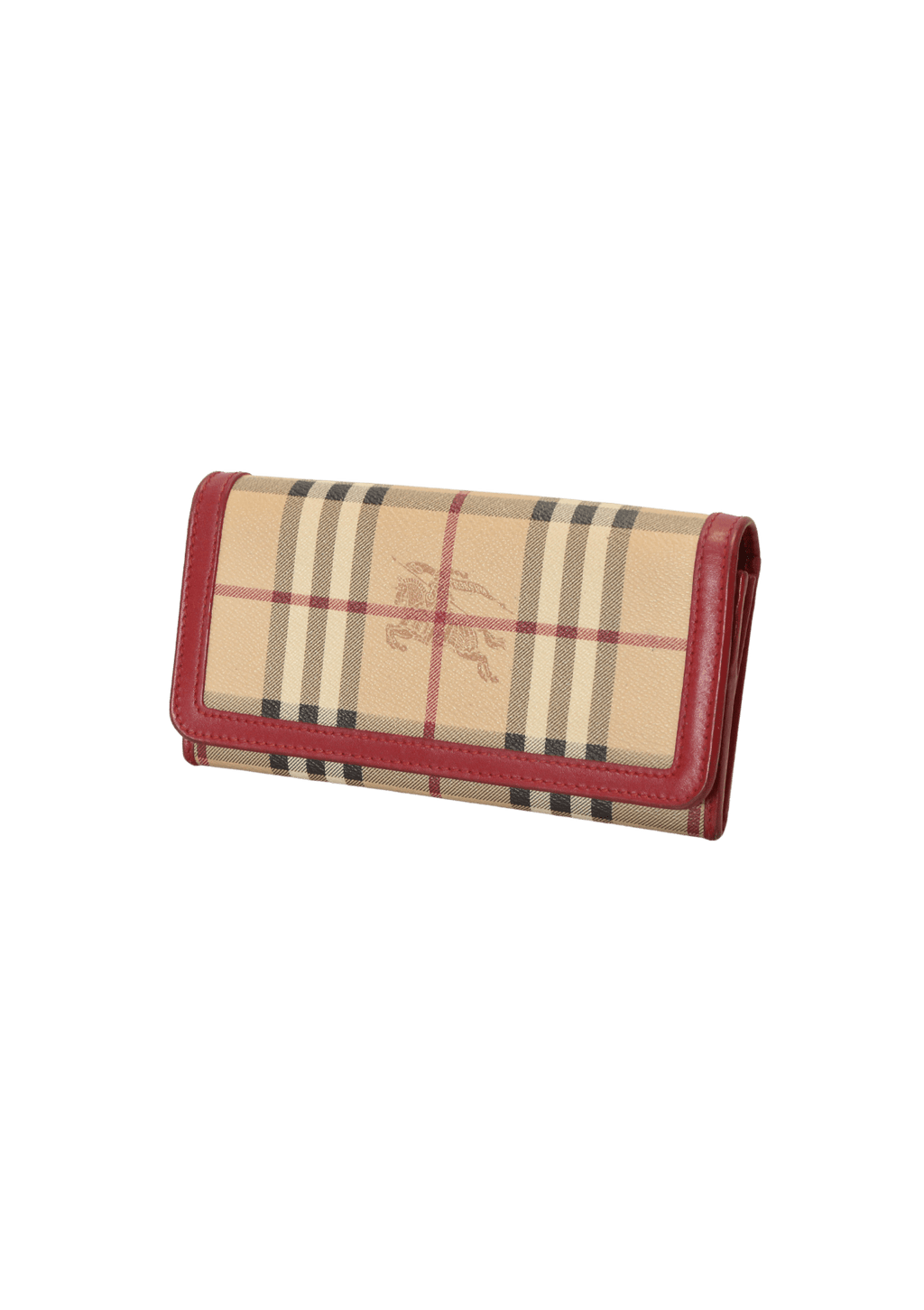 Burberry haymarket continental wallet Clearance