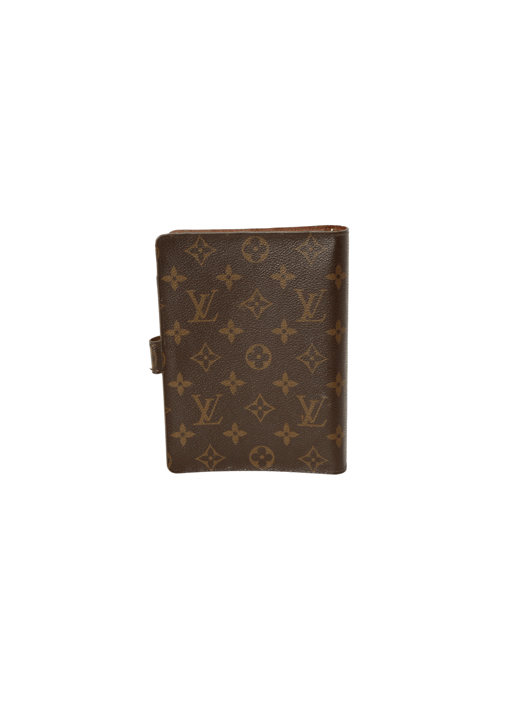 WOW ! COUVERTURE AGENDA BAGUE MOYENNE VINTAGE LOUIS VUITTON * MONOGRAMME  MARRON *