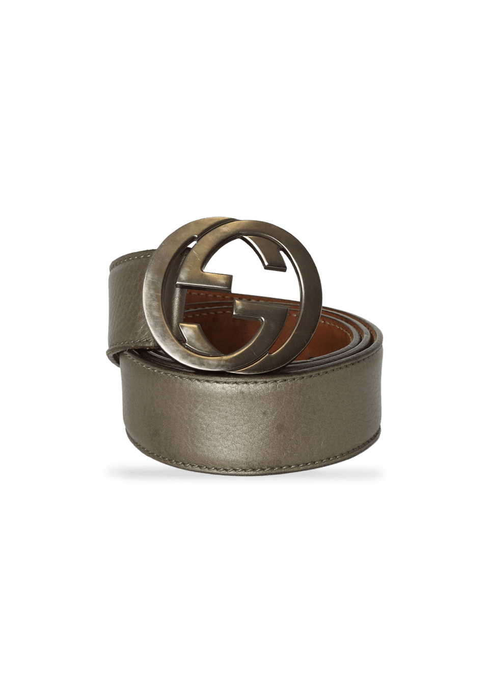 INTERLOCKING G LOGO LEATHER