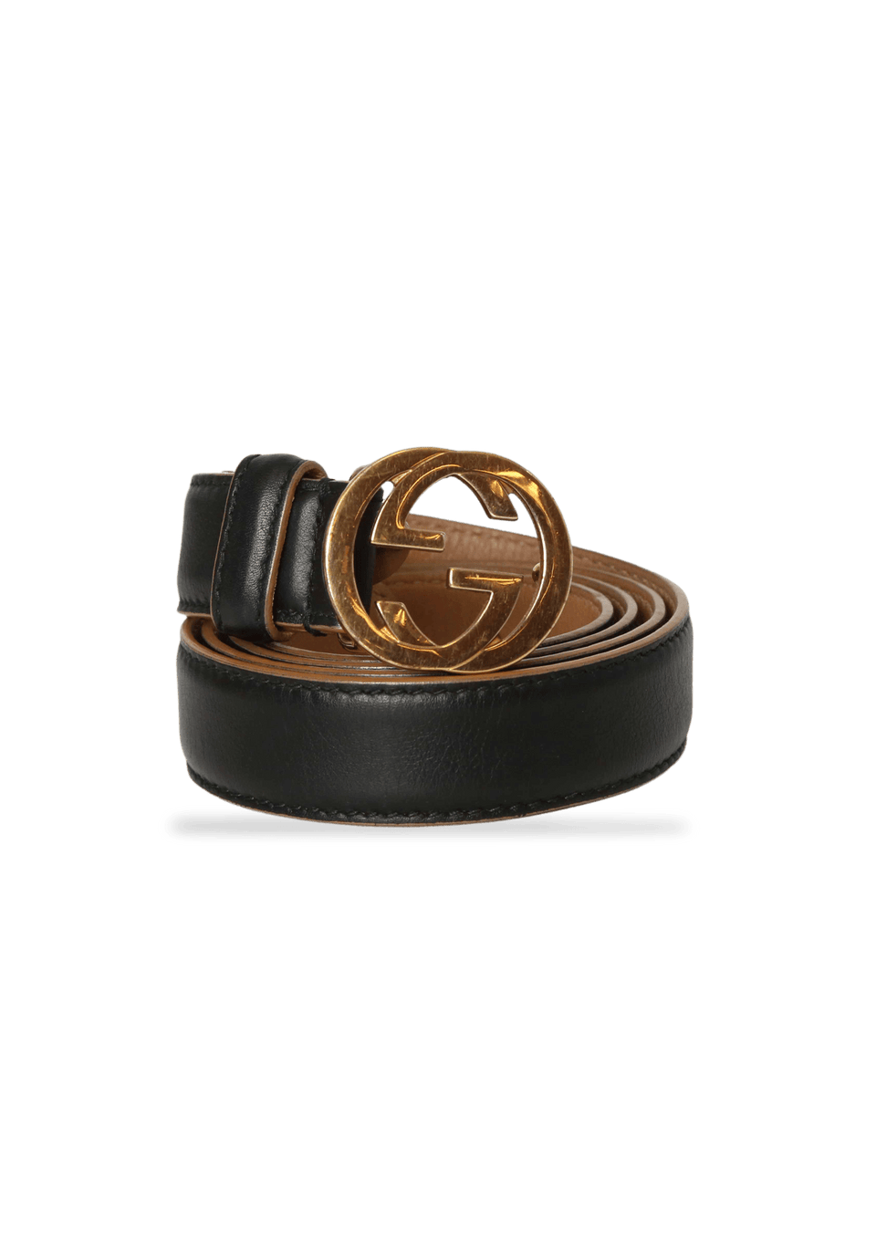 INTERLOCKING G LOGO LEATHER