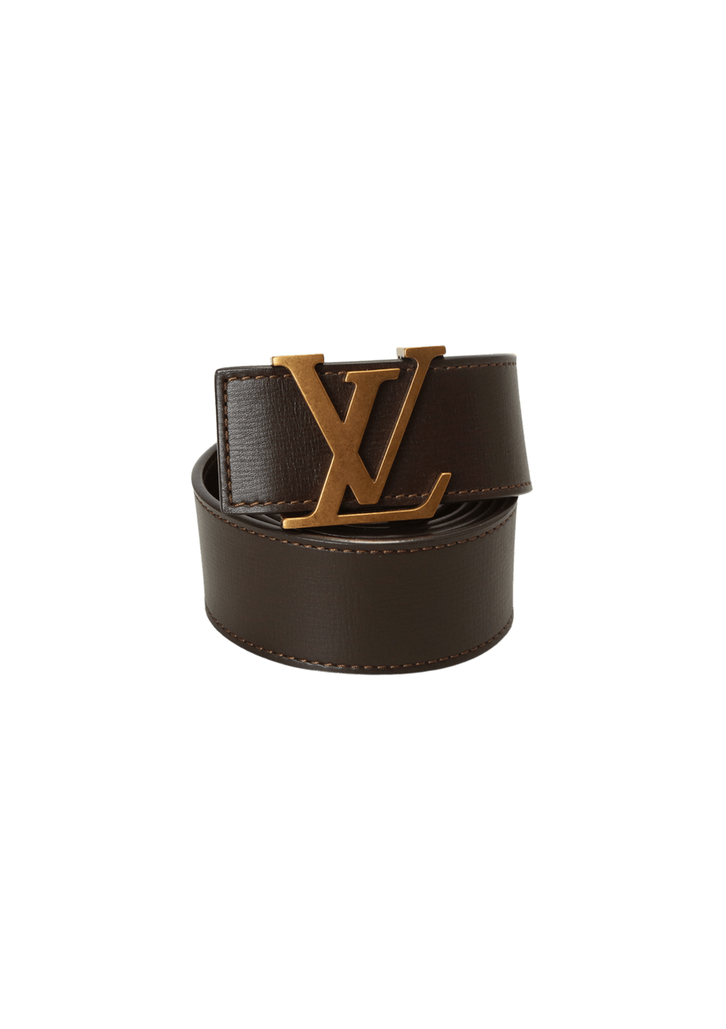 Cinto Louis Vuitton LV Initials 40 MM Marrom Original – Gringa