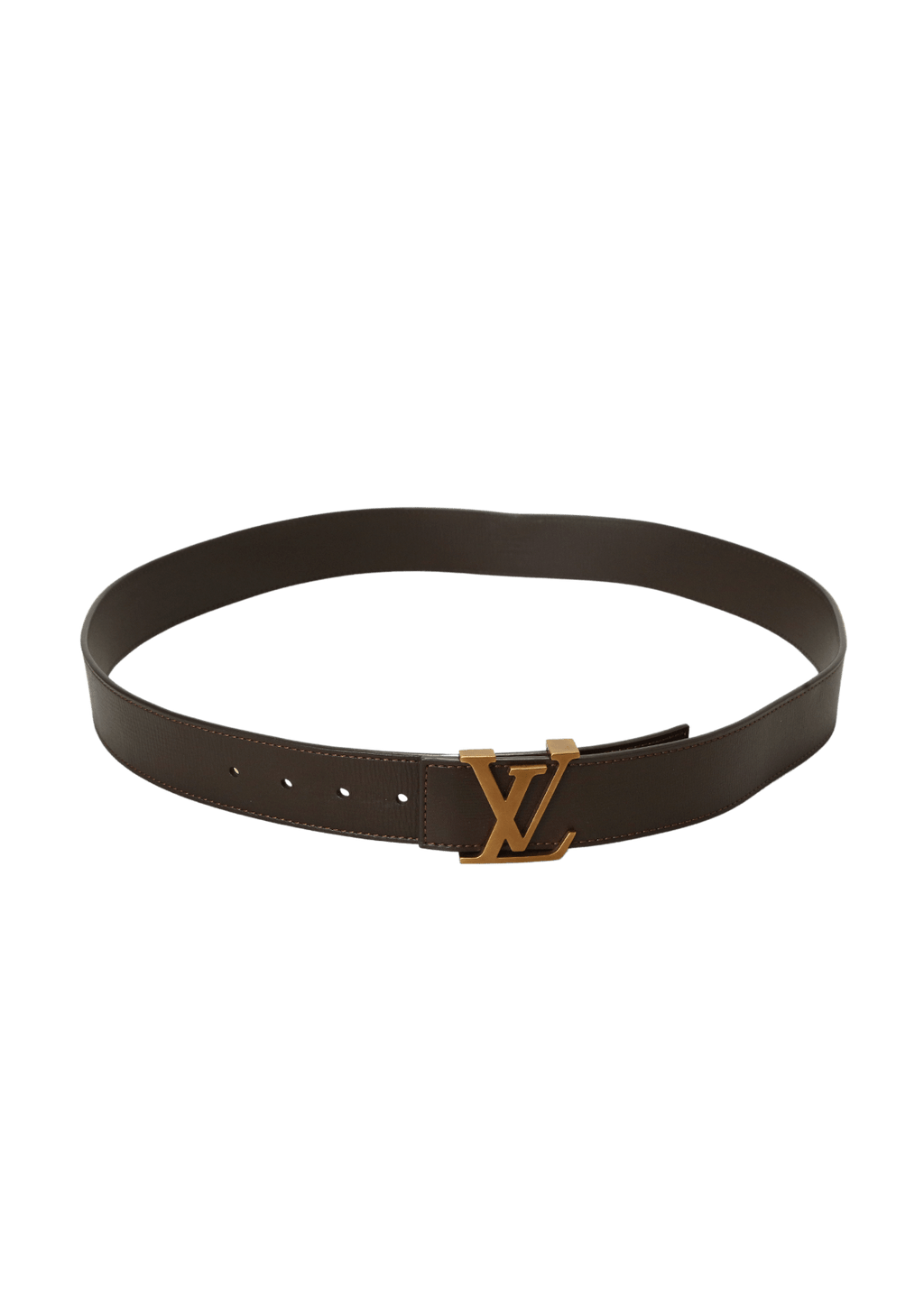 CINTO LOUIS VUITTON LV INITIALES REVERSIBLE BELT MARROM ORIGINAL