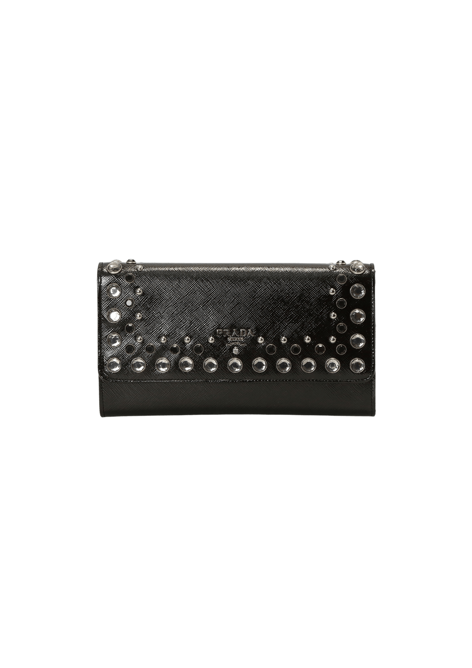 STUDDED SAFFIANO LUX WALLET