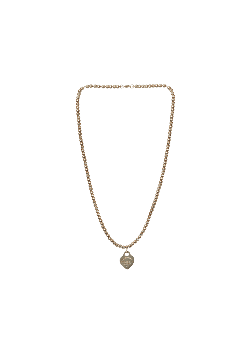 "RETURN TO TIFFANY" HEART TAG BEAD NECKLACE