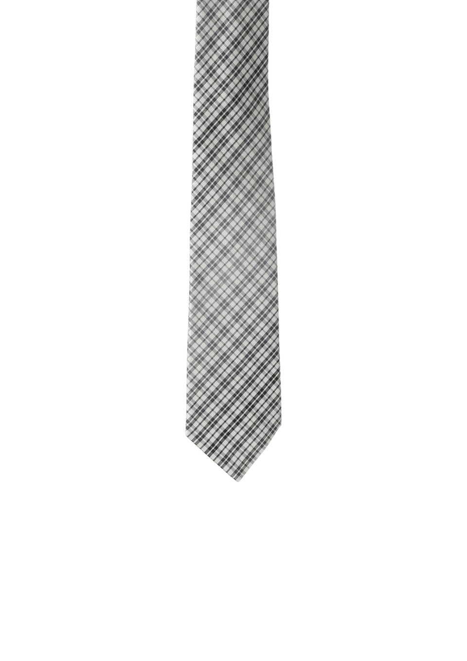 DUO CHECK SILK TIE