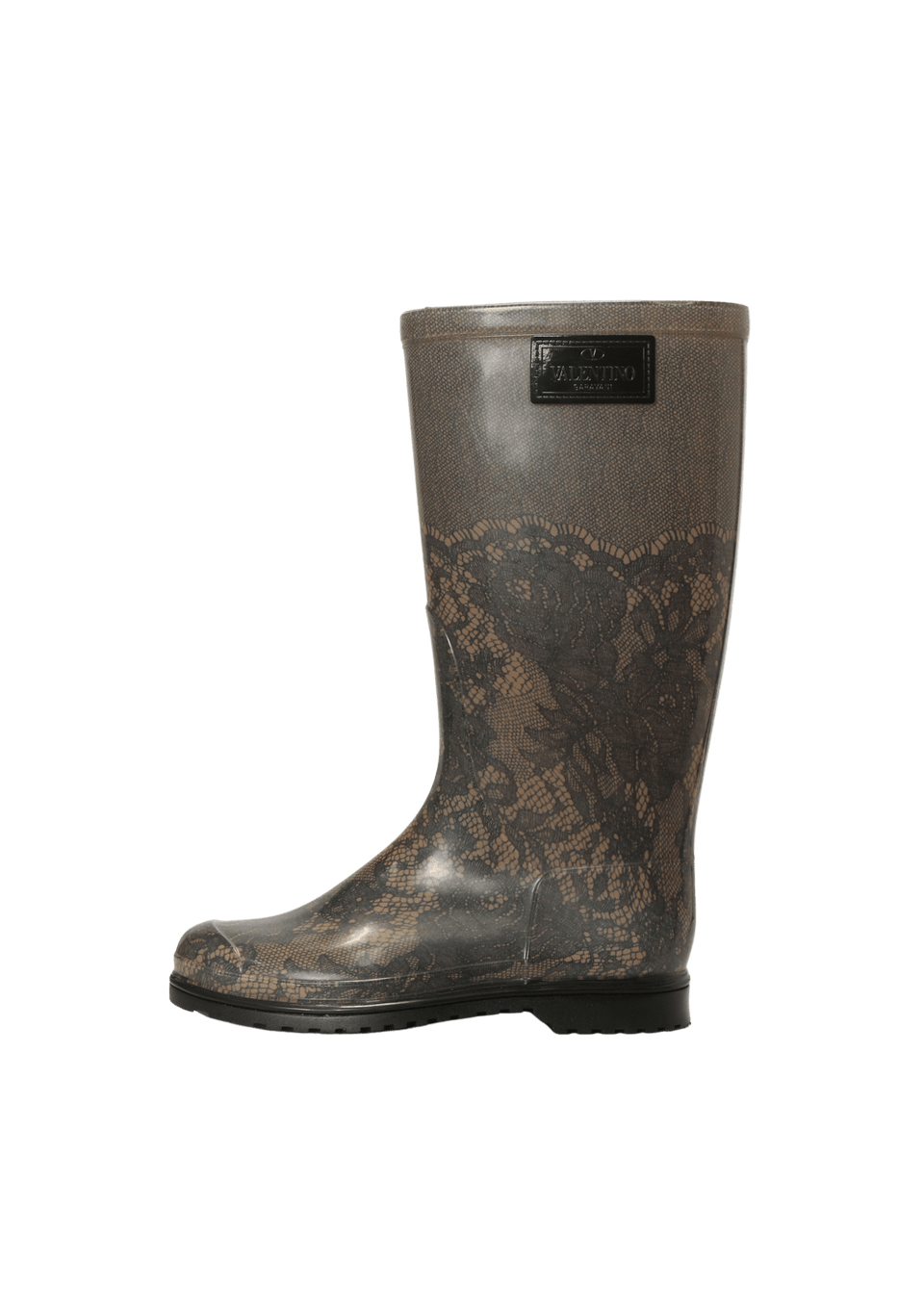 RUBBER LACE RAIN BOOTS 34