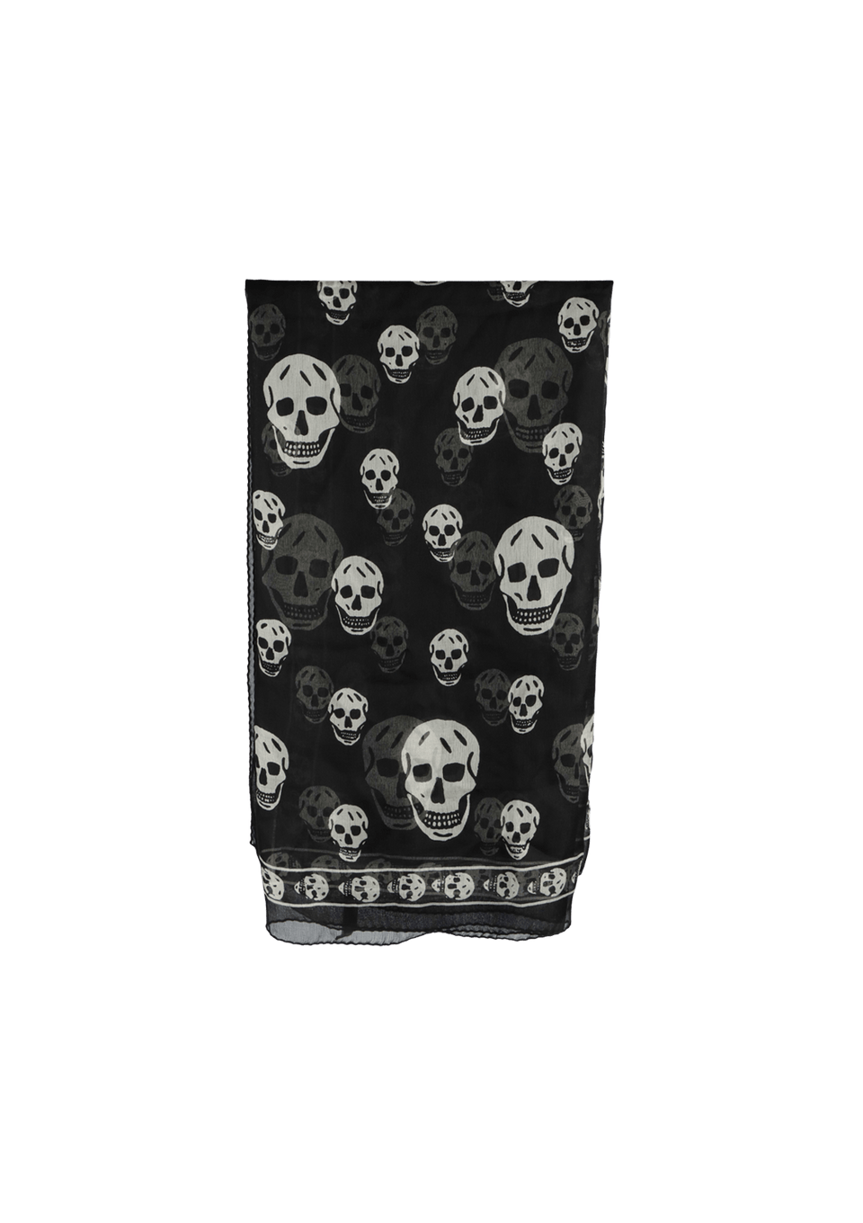 SILK SKULL SCARF